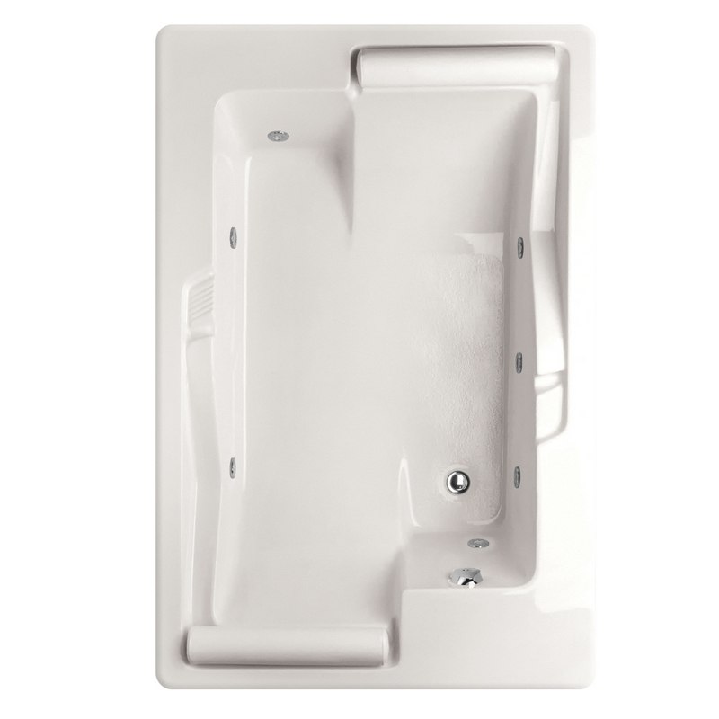 HYDRO SYSTEMS ASH7248ACO DESIGNER COLLECTION ASHLEY 72 X 48 INCH ACRYLIC DROP-IN BATHTUB WITH COMBO SYSTEM