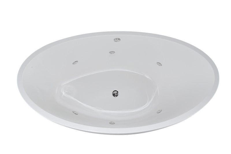 HYDRO SYSTEMS CAR6636AWP DESIGNER COLLECTION CARLI 66 X 36 INCH ACRYLIC DROP-IN BATHTUB WITH WHIRLPOOL SYSTEM