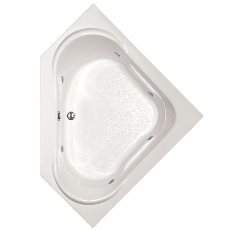 HYDRO SYSTEMS CLA5555ACO DESIGNER COLLECTION CLARISSA 55 X 55 INCH ACRYLIC CORNER MOUNT BATHTUB WITH COMBO SYSTEM