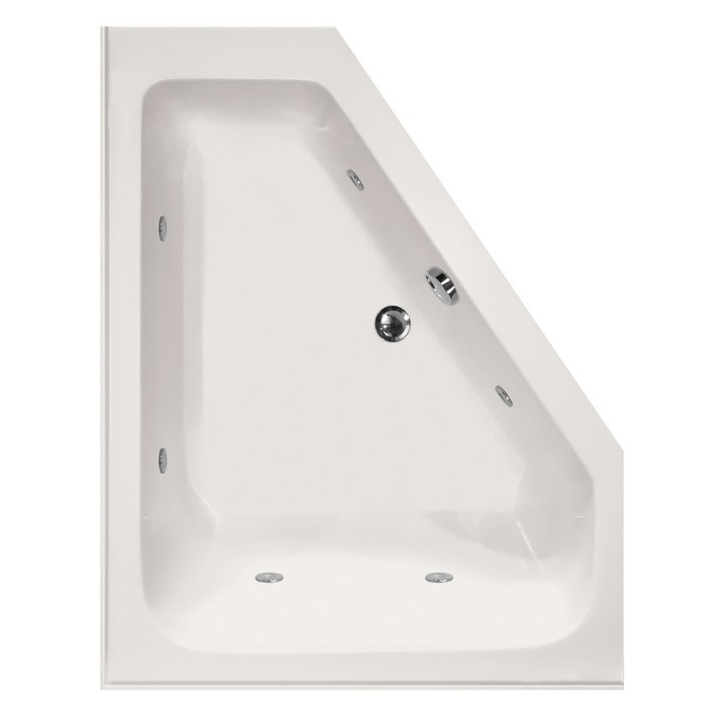 HYDRO SYSTEMS COU6048AWP-RH DESIGNER COLLECTION COURTNEY 60 X 48 INCH ACRYLIC CORNER MOUNT BATHTUB WITH WHIRLPOOL SYSTEM , RIGHT HAND DRAIN