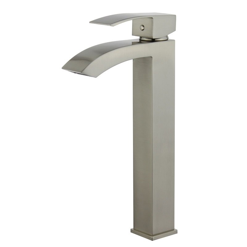 MTD MTD-LH8029X QUEST 12 INCH SINGLE HOLE SINGLE HANDLE BATHROOM FAUCET IN BRUSHED NICKEL