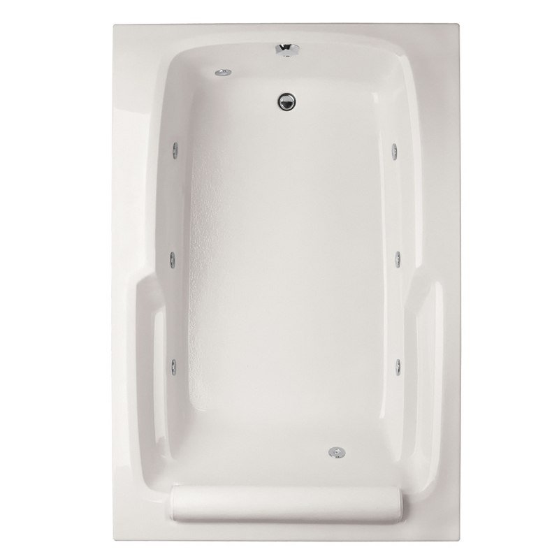 HYDRO SYSTEMS DUO6648AWP DESIGNER COLLECTION DUO 66 X 48 INCH ACRYLIC DROP-IN BATHTUB WITH WHIRLPOOL SYSTEM