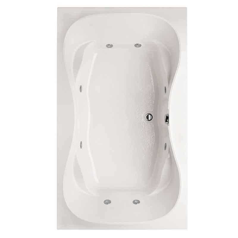 HYDRO SYSTEMS EVA6042AWP DESIGNER COLLECTION EVANSPORT 60 X 42 INCH ACRYLIC DROP-IN BATHTUB WITH WHIRLPOOL SYSTEM