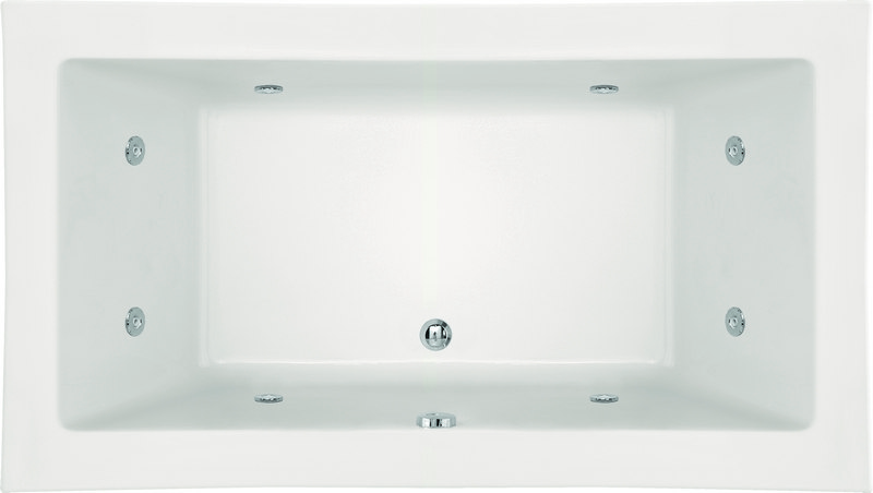 HYDRO SYSTEMS LAC7254ACO DESIGNER COLLECTION LACEY 72 X 54 INCH ACRYLIC DROP-IN BATHTUB WITH COMBO SYSTEM