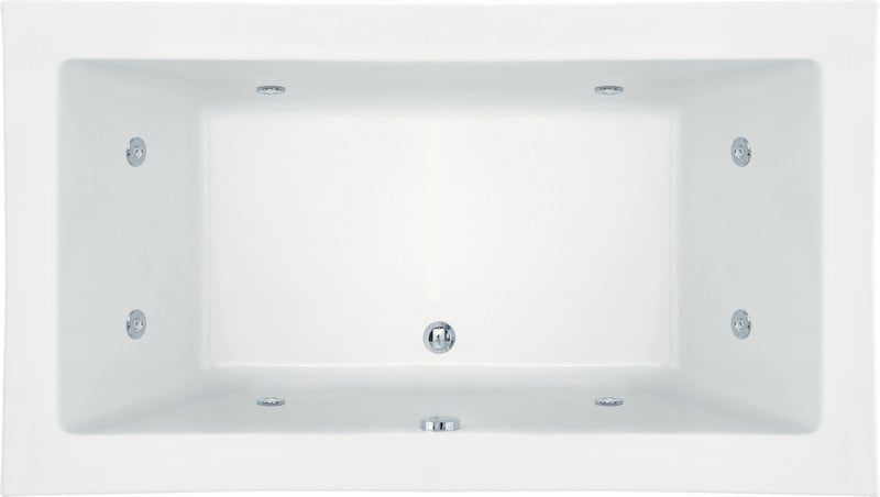 HYDRO SYSTEMS LAC7254AWP DESIGNER COLLECTION LACEY 72 X 54 INCH ACRYLIC DROP-IN BATHTUB WITH WHIRLPOOL SYSTEM