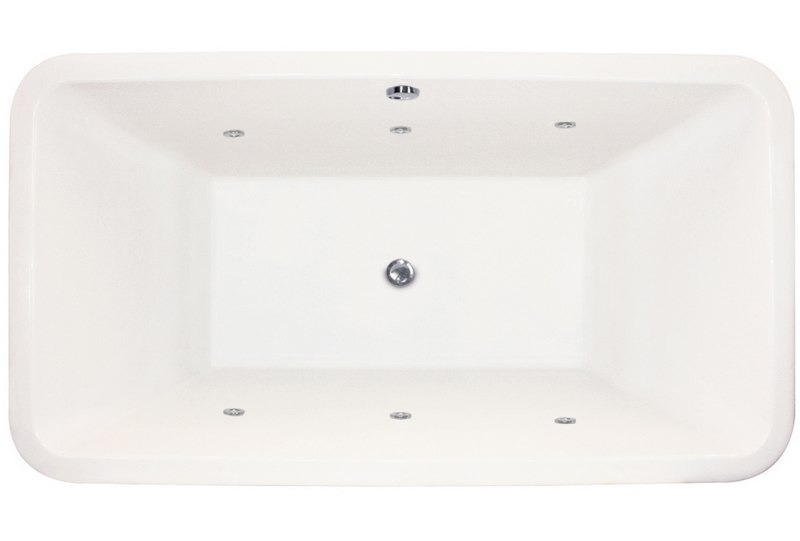 HYDRO SYSTEMS NAS6636ACO DESIGNER COLLECTION NATASHA 66 X 36 INCH ACRYLIC DROP-IN BATHTUB WITH COMBO SYSTEM