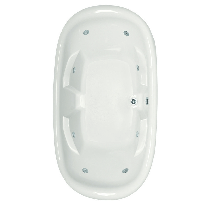 HYDRO SYSTEMS NAT7844ACO DESIGNER COLLECTION NATALIE 78 X 44 INCH ACRYLIC DROP-IN BATHTUB WITH COMBO SYSTEM