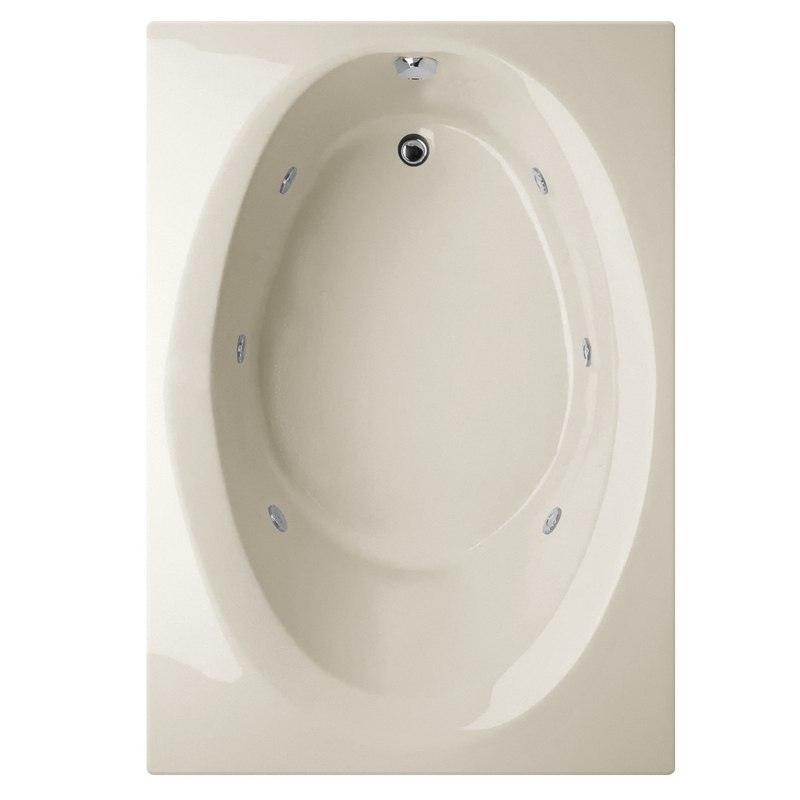 HYDRO SYSTEMS OVA7242ACO DESIGNER COLLECTION OVATION 72 X 42 INCH ACRYLIC DROP-IN BATHTUB WITH COMBO SYSTEM