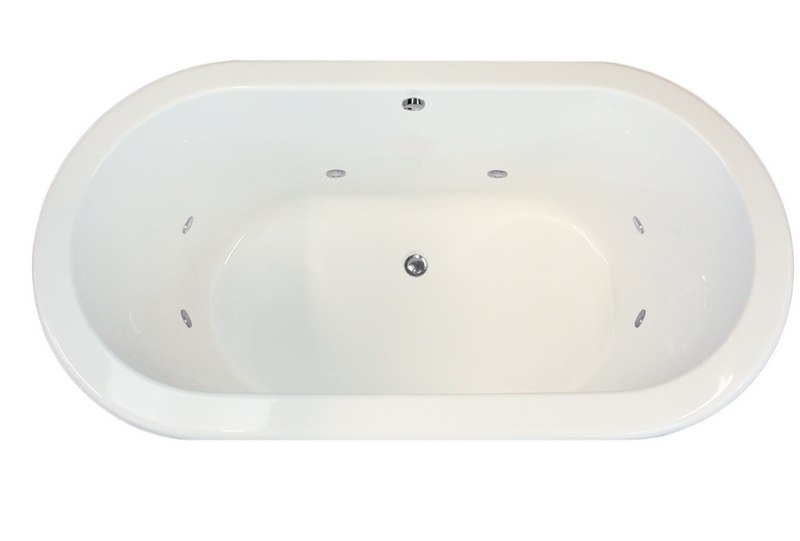 HYDRO SYSTEMS PAL6636AWP DESIGNER COLLECTION PALMER 66 X 36 INCH ACRYLIC DROP-IN BATHTUB WITH WHIRLPOOL SYSTEM