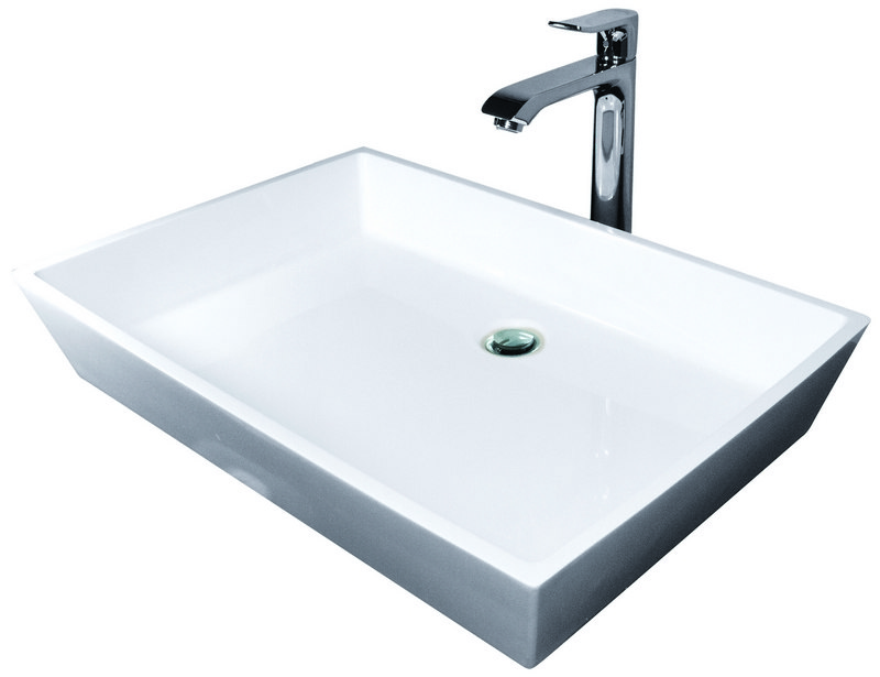 HYDRO SYSTEMS PRI2215SSS PRISM 22 X 15 INCH HYDROLUXE SS SOLID SURFACE SINK