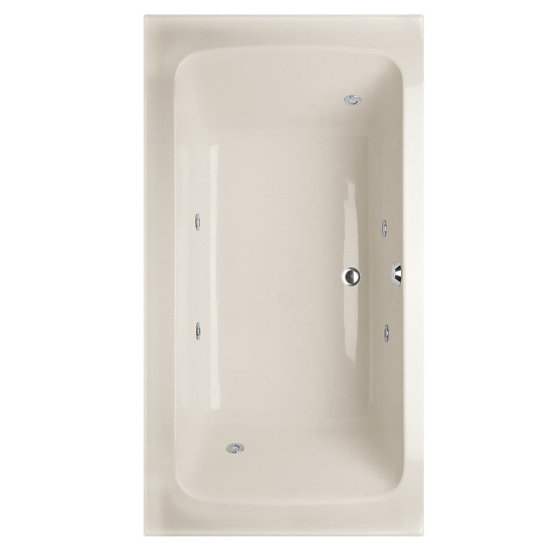 HYDRO SYSTEMS RAC6636ACO DESIGNER COLLECTION RACHAEL 66 X 36 INCH ACRYLIC DROP-IN BATHTUB WITH COMBO SYSTEM