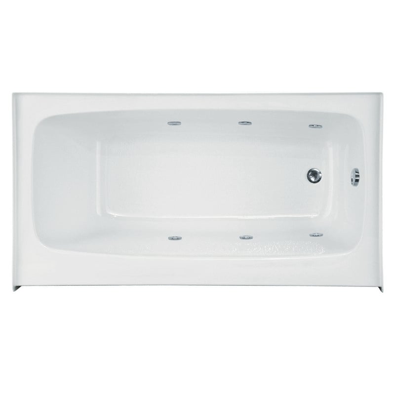 HYDRO SYSTEMS REG6632AWPS-RH STUDIO COLLECTION REGAN 66 X 32 INCH ACRYLIC ALCOVE BATHTUB WITH WHIRLPOOL SYSTEM , RIGHT HAND DRAIN