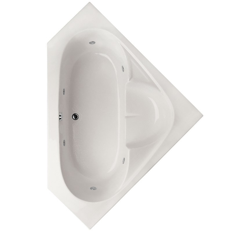 HYDRO SYSTEMS RIN5959AWP DESIGNER COLLECTION RINCON 59 X 59 INCH ACRYLIC CORNER MOUNT BATHTUB WITH WHIRLPOOL SYSTEM