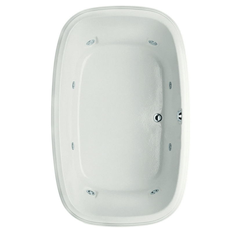 HYDRO SYSTEMS SYL6638AWP DESIGNER COLLECTION SYLVIA 66 X 38 INCH ACRYLIC DROP-IN BATHTUB WITH WHIRLPOOL SYSTEM