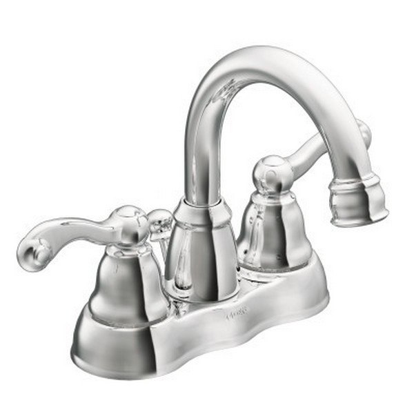 MOEN WS84003 TRADITIONAL TWO-HANDLE HIGH ARC BATHROOM FAUCET