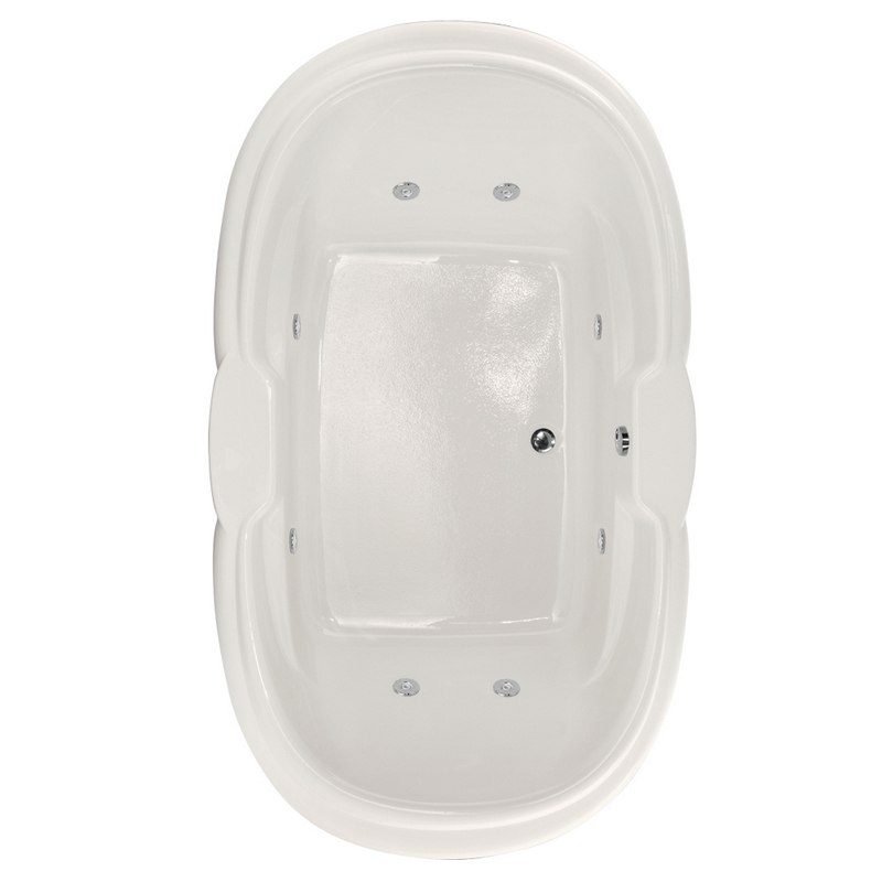 HYDRO SYSTEMS YVE7242ACO DESIGNER COLLECTION YVETTE 72 X 42 INCH ACRYLIC DROP-IN BATHTUB WITH COMBO SYSTEM