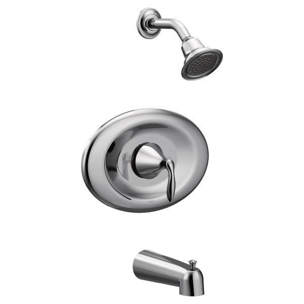 MOEN T2137EP ECO-PERFORMANCE POSI-TEMP PRESSURE BALANCE TUB AND SHOWER PACKAGE, NO SHOWERHEAD