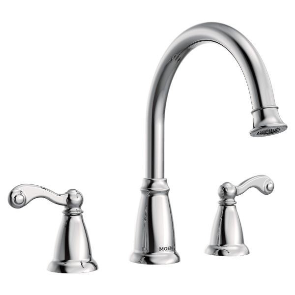 MOEN T624 TRADITIONAL TWO-HANDLE ROMAN TUB FILLER