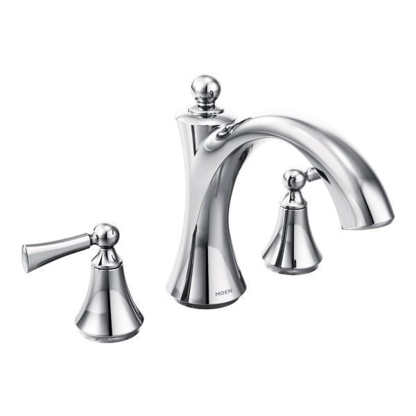 MOEN T653 WYNFORD TWO-HANDLE ROMAN TUB FILLER