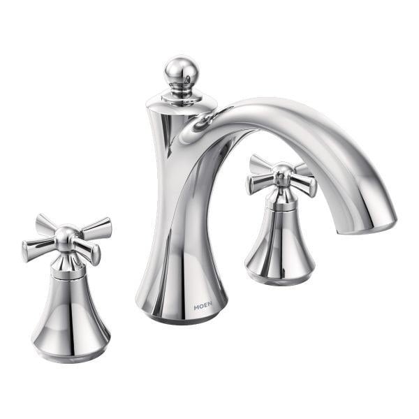 MOEN T657 WYNFORD TWO-HANDLE ROMAN TUB FILLER