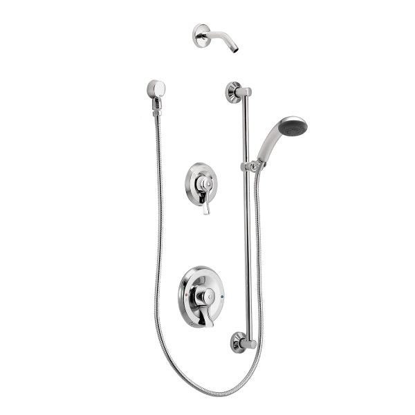 MOEN T8342NH COMMERCIAL POSI-TEMP TRANSFER SHOWER PACKAGE, NO SHOWERHEAD