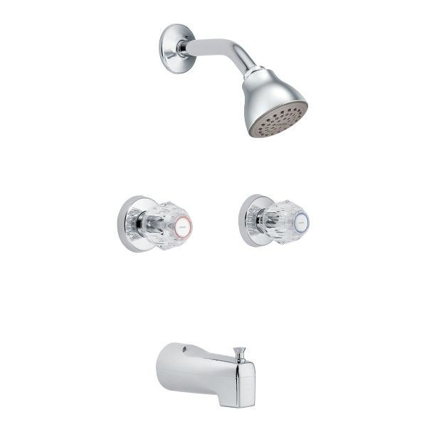 MOEN 2919EP CHATEAU ECO-PERFOMANCE STANDARD TUB AND SHOWER PACKAGE IN CHROME
