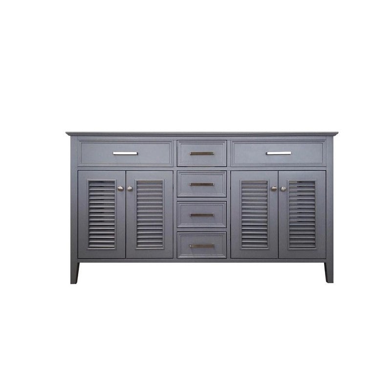 ARIEL D061D-BC KENSINGTON 60 INCH DOUBLE SINK BASE CABINET