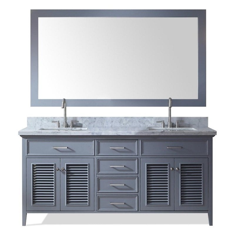 ARIEL D073D-2 KENSINGTON 73 INCH DOUBLE SINK VANITY SET II