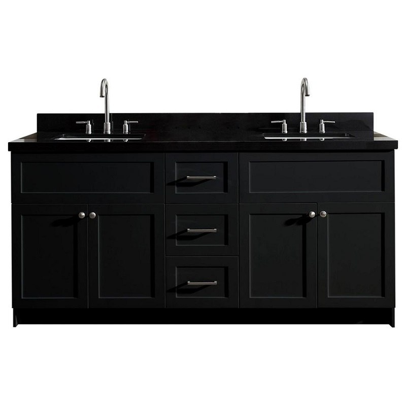 Ariel F073d Ab Vo Wht Hamlet 73 Inch Double Sink Vanity With