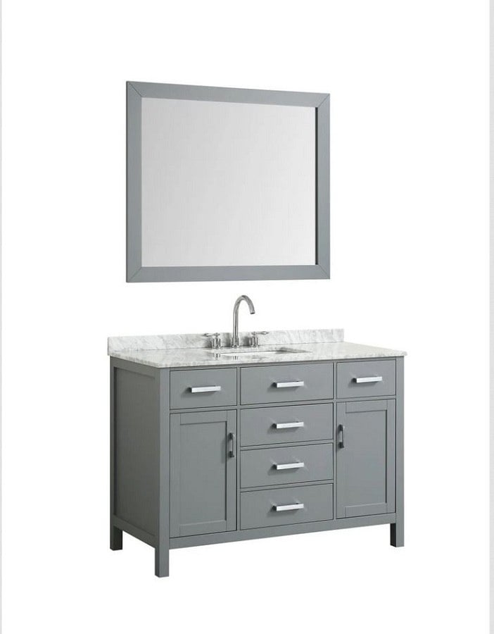 BELMONT DECOR HAMP049SREC HAMPTON 49 INCH SINGLE RECTANGLE SINK VANITY SET