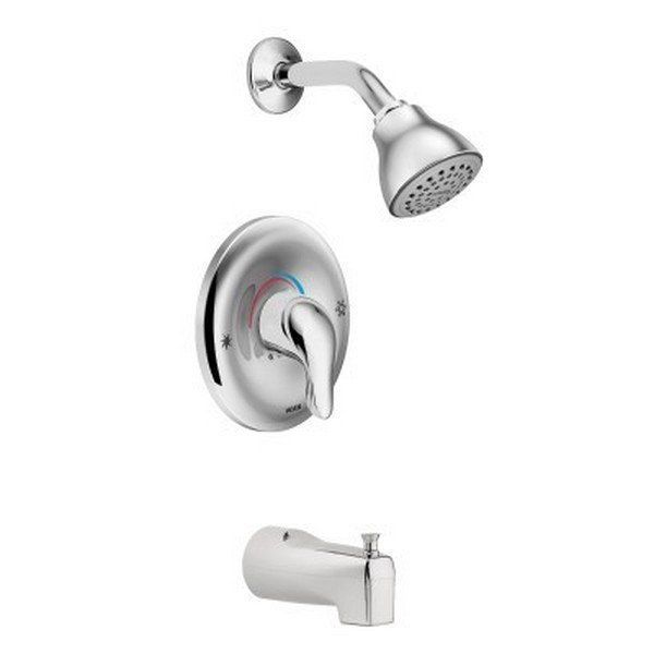 MOEN L2353EP CHATEAU ECO-PERFOMANCE POSI-TEMP PRESSURE BALANCE TUB AND SHOWER PACKAGE IN CHROME