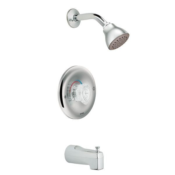 MOEN T183 CHATEAU POSI-TEMP PRESSURE BALANCE TUB AND SHOWER PACKAGE IN CHROME