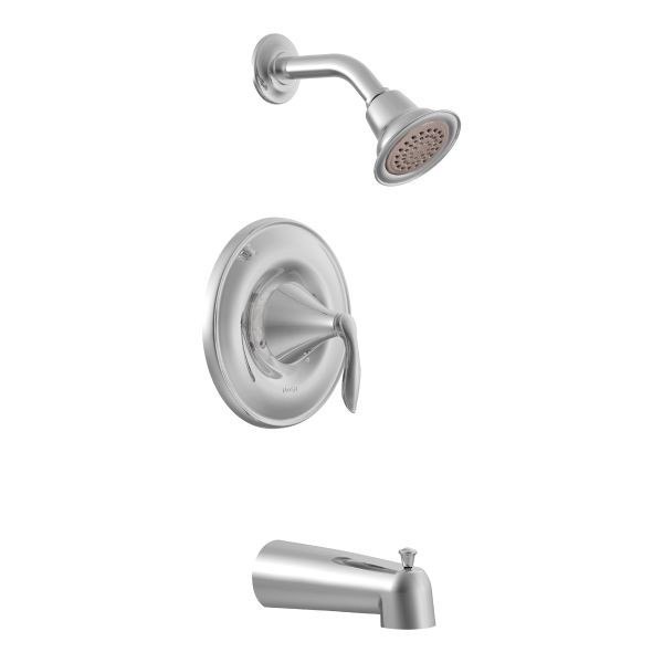 MOEN T62133EP EVA ECO-PERFOMANCE POSI-TEMP PRESSURE BALANCE TUB AND SHOWER PACKAGE IN CHROME