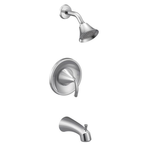 MOEN T62743 GLYDE POSI-TEMP PRESSURE BALANCE TUB AND SHOWER PACKAGE IN CHROME