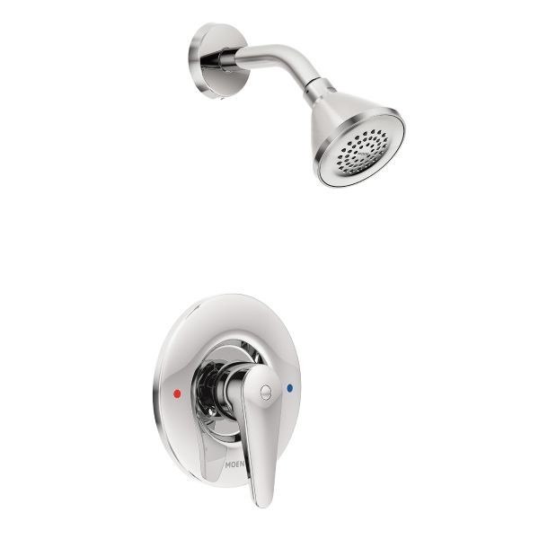 MOEN T9375EP15 COMMERCIAL ECO-PERFORMANCE POSI-TEMP PRESSURE BALANCE SHOWER PACKAGE IN CHROME