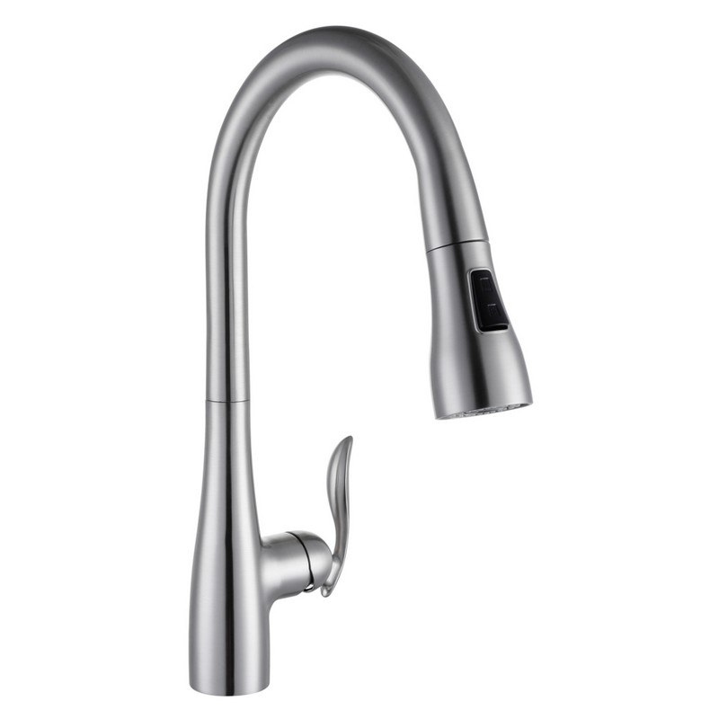 INFURNITURE F-K545ON1-BN PULL OUT KITCHEN FAUCET IN BRUSHED NICKEL