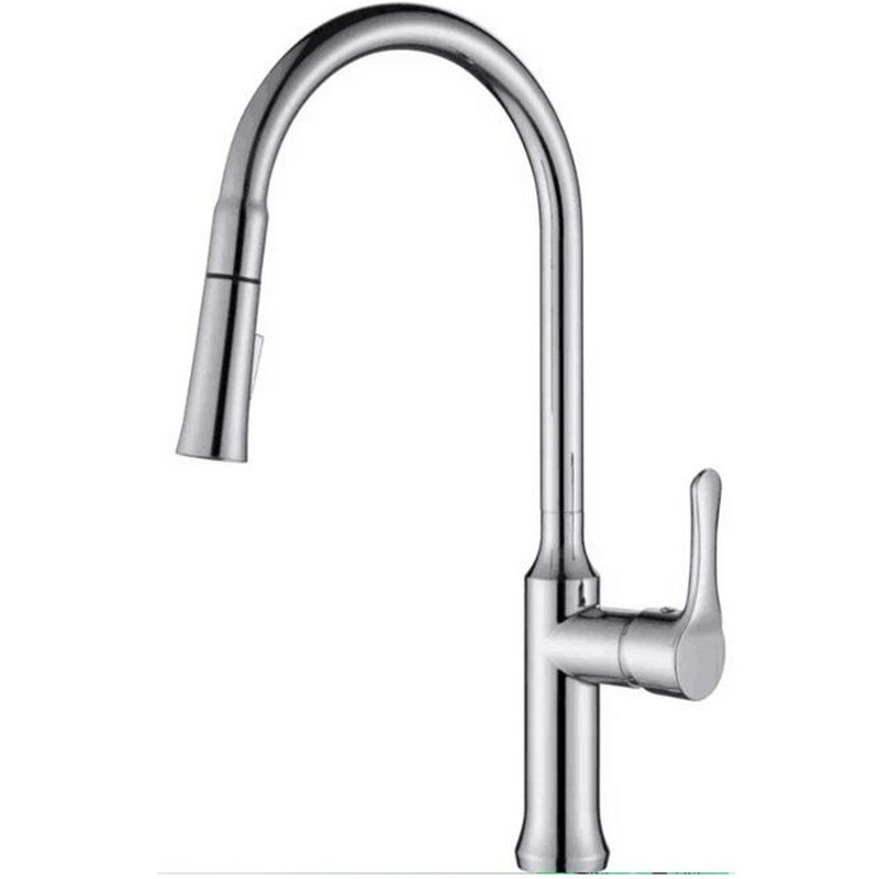 INFURNITURE F-K849QY1-ST PULL OUT KITCHEN FAUCET IN STAINED