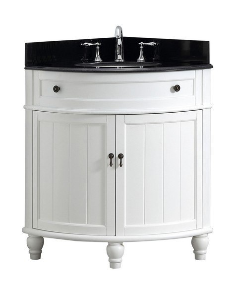Modetti Mod47533wh Angolo 34 Inch Single Bathroom Vanity Set In White - 34 Inch Bathroom Sink Top