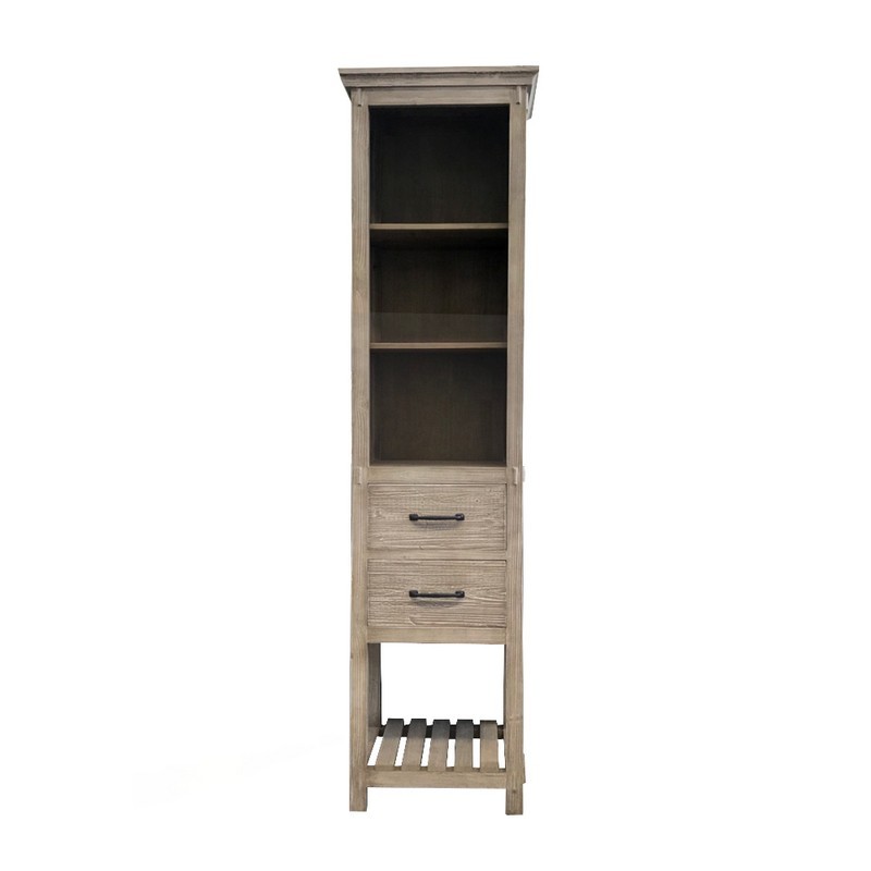 INFURNITURE WK8279SC 79 INCH RUSTIC SOLID FIR SIDE CABINET