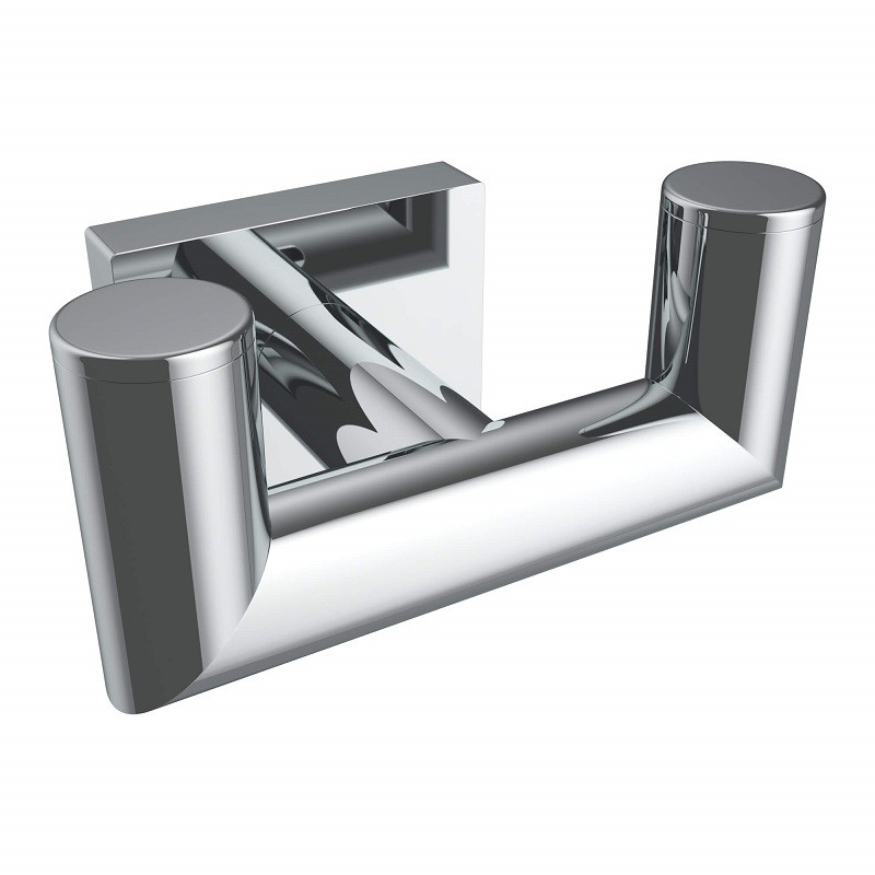ICO V6222 CRATER DOUBLE TOWEL HOOK