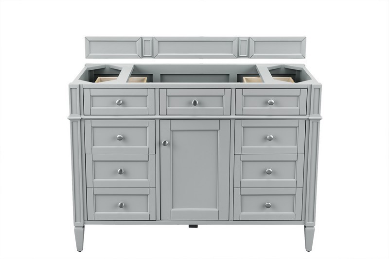 JAMES MARTIN 650-V48-UGR-3GEX BRITTANY 48 INCH URBAN GRAY SINGLE VANITY WITH 3 CM GREY EXPO QUARTZ TOP WITH SINK