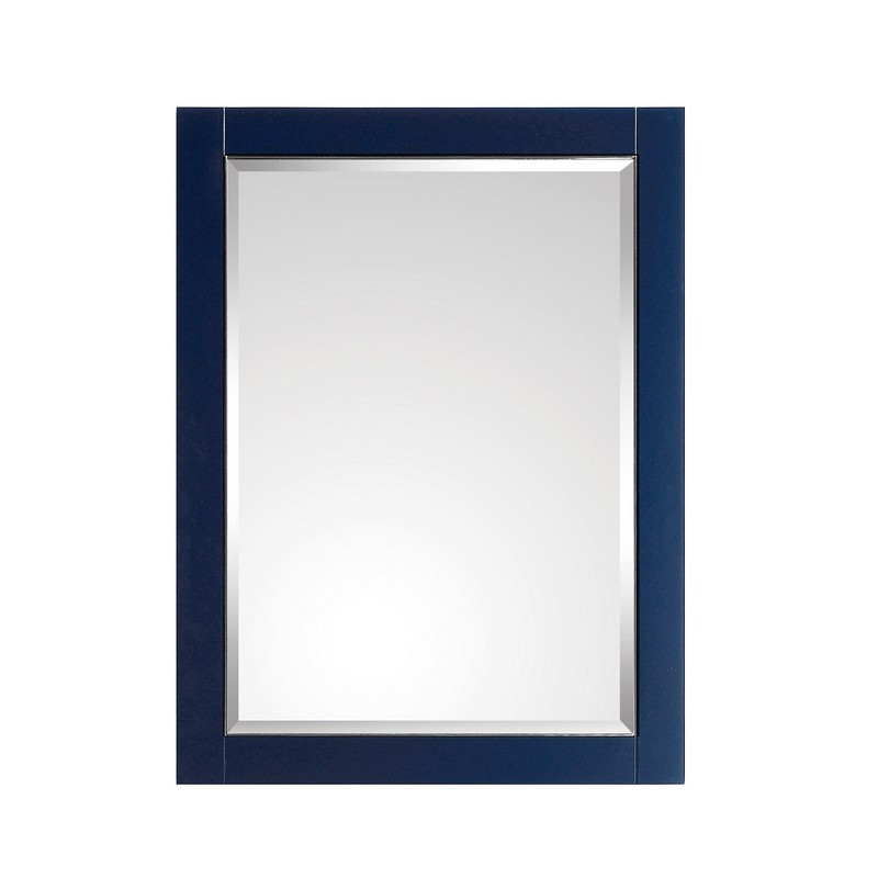 AVANITY 18123-M24-NBS MASON 24 INCH MIRROR IN NAVY BLUE WITH SILVER TRIM