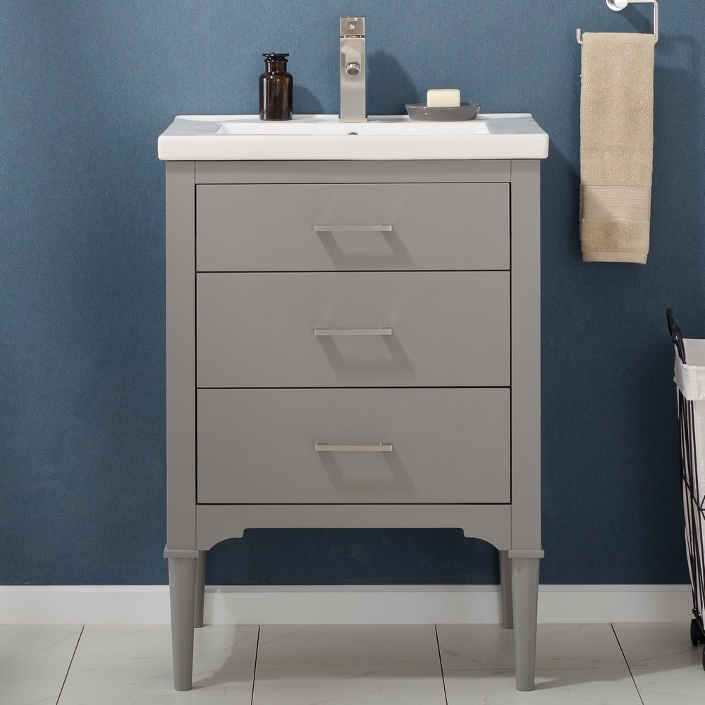 DESIGN ELEMENT S01-24-GY MASON 24 INCH BATH VANITY IN GREY