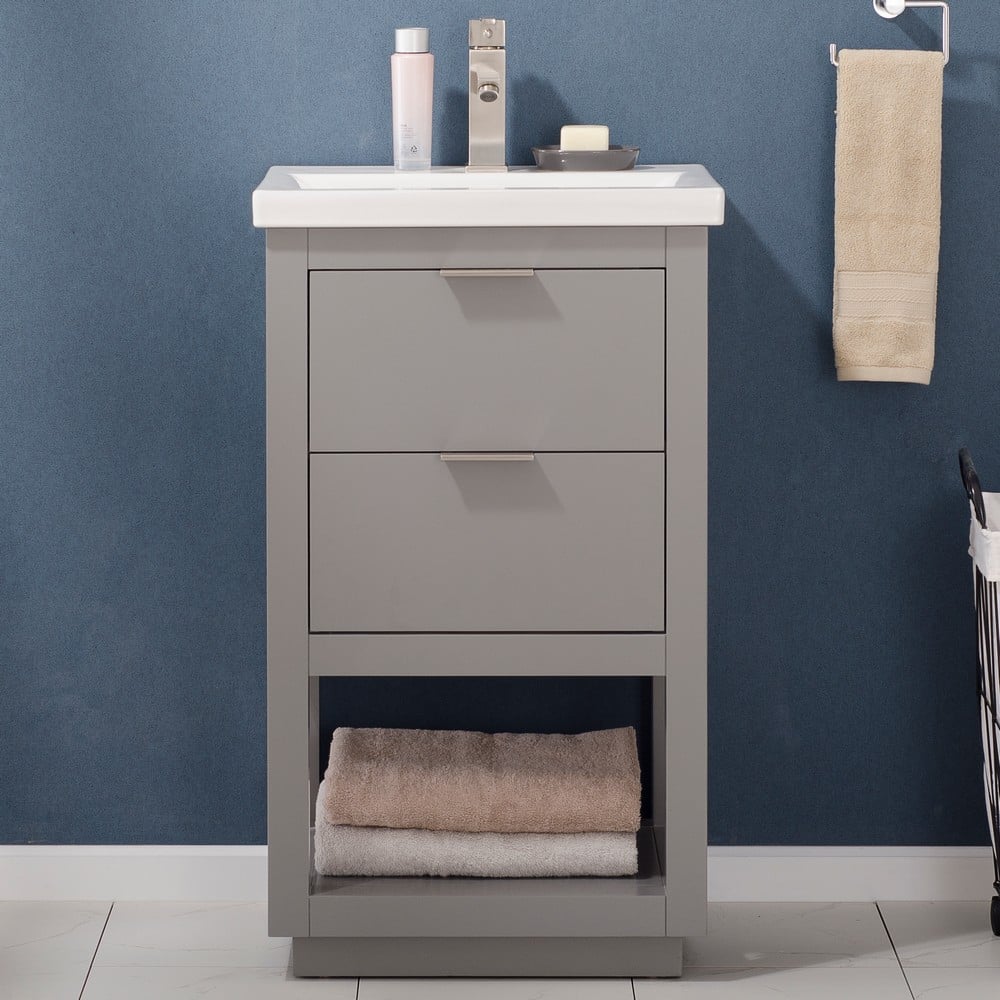 DESIGN ELEMENT S04-20-GY KLEIN 20 INCH BATH VANITY IN GREY