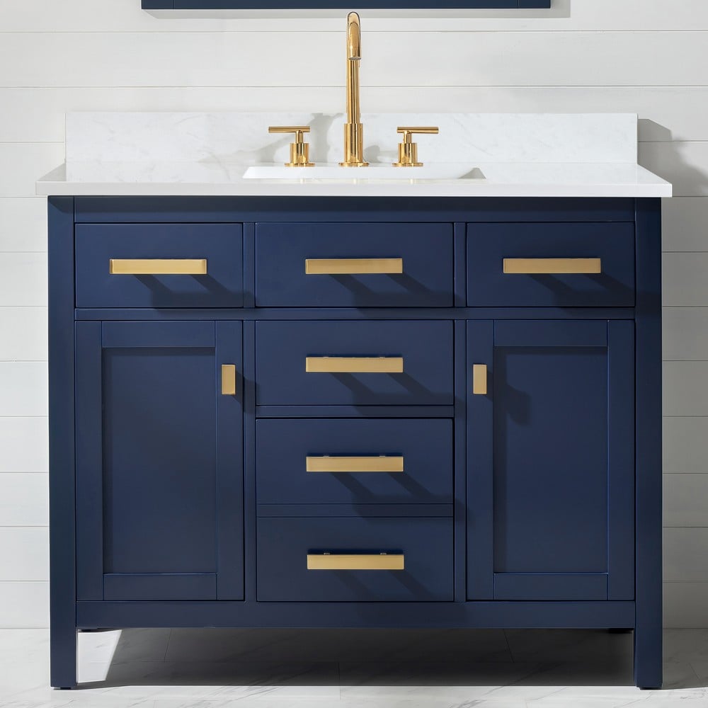 DESIGN ELEMENT V01-42-BLU VALENTINO 42 INCH SINGLE VANITY IN BLUE