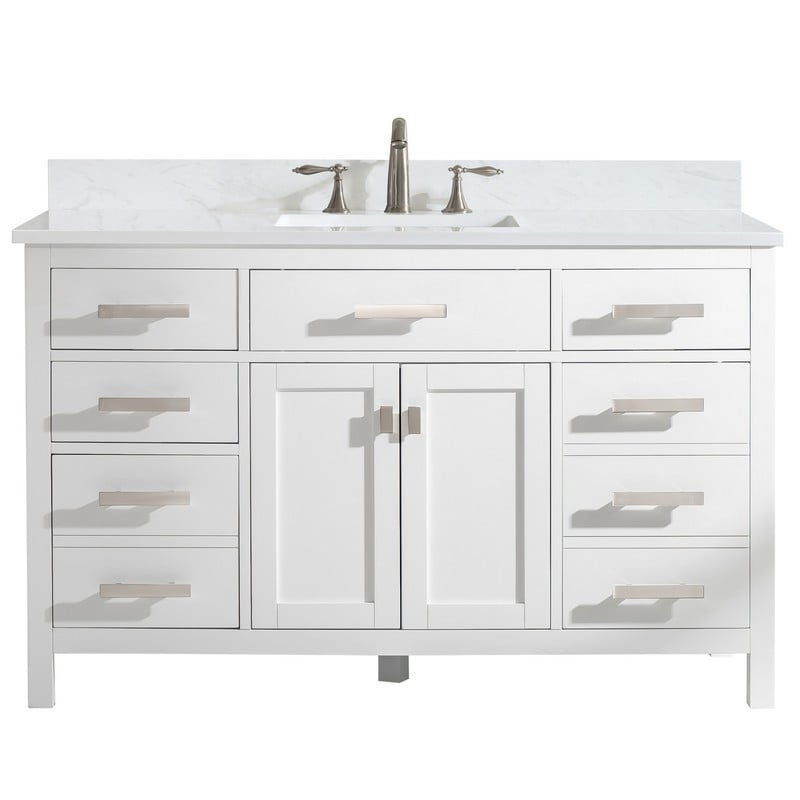 DESIGN ELEMENT V01-54 VALENTINO 54 INCH FREESTANDING SINGLE SINK BATHROOM VANITY