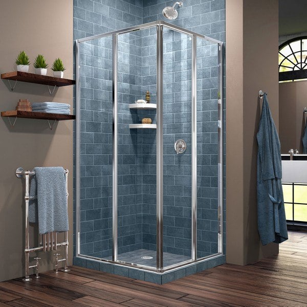 DREAMLINE SHEN-8140400 CORNERVIEW 40-1/2 D X 40-1/2 W X 72 H FRAMED SLIDING SHOWER ENCLOSURE