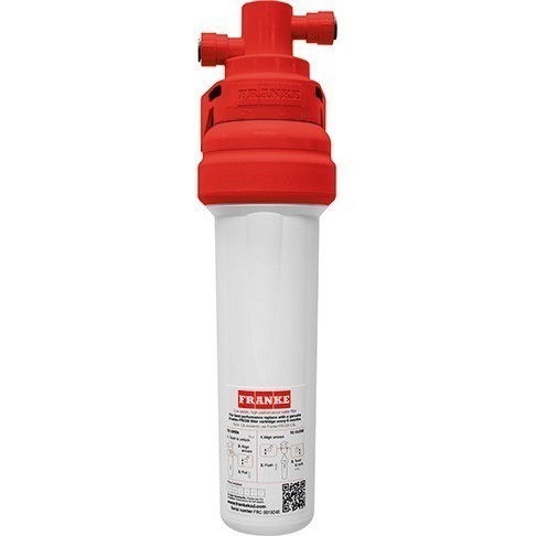 Franke FRCNSTR Point-of-Use Water Dispenser Stainless Steel Filter Canister with FRC06 Filter Included