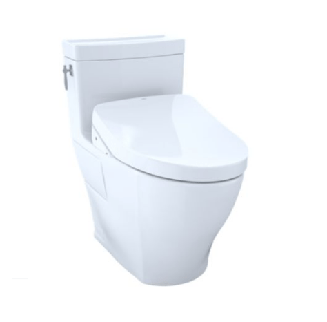 TOTO MW6263046CEFGA#01 AIMES ONE-PIECE ELONGATED TOILET WITH WASHLET+ S500E AND AUTO FLUSH, 1.28 GPF