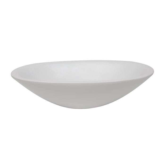BARCLAY 4-245WH MORNING 540 21 1/4 INCH SINGLE BASIN ABOVE COUNTER BATHROOM SINK - WHITE